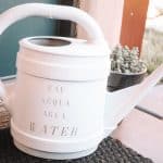 finished watering can
