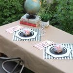 DIY Plate Charger used at a First Day of School breakfast! From overthebigmoon.com!