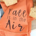 Fall is in the Air Tea Towel- perfect to serve with the fresh bread this Fall! From overthebigmoon.com!