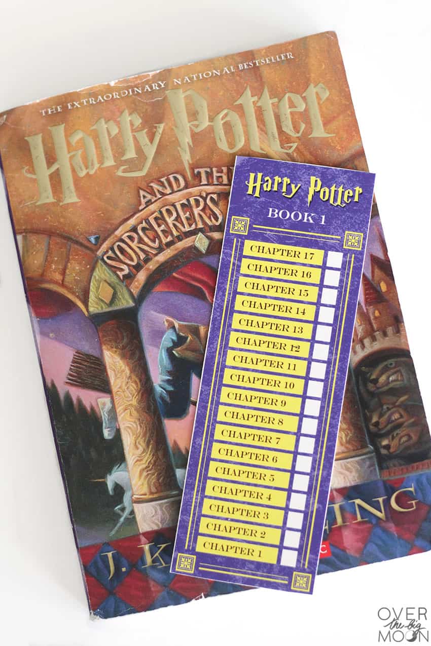 harry potter printable bookmarks over the big moon