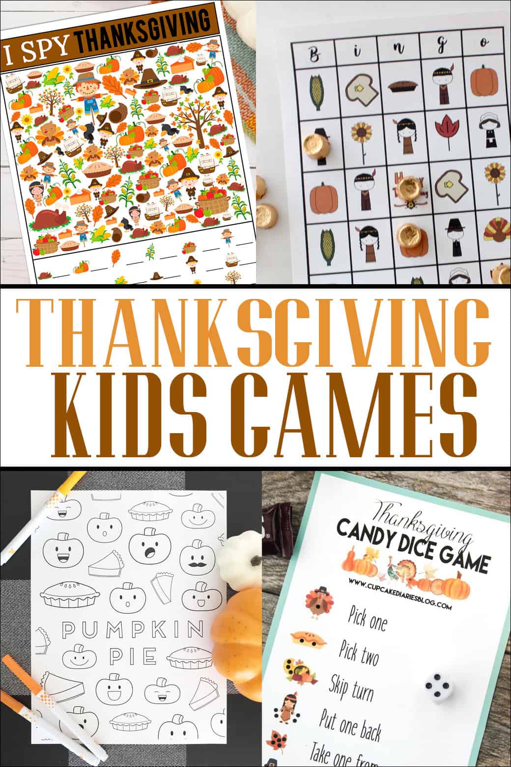 Thanksgiving Printable Kids Games | Overthebigmoon.com