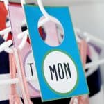 Days of the Week Clothing Tags made with Cricut Print Then Cut Feature!
