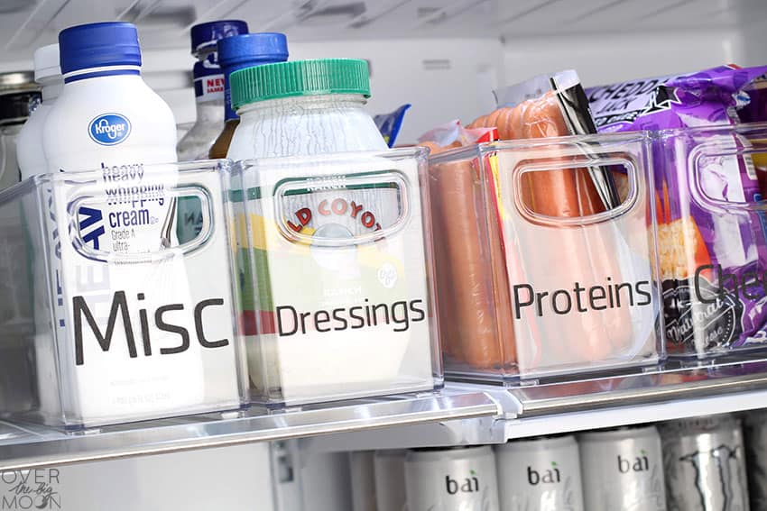 Refrigerator Organization Tips and Labels Over The Big Moon