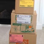 Print then Cut Moving Labels on Moving Boxes!