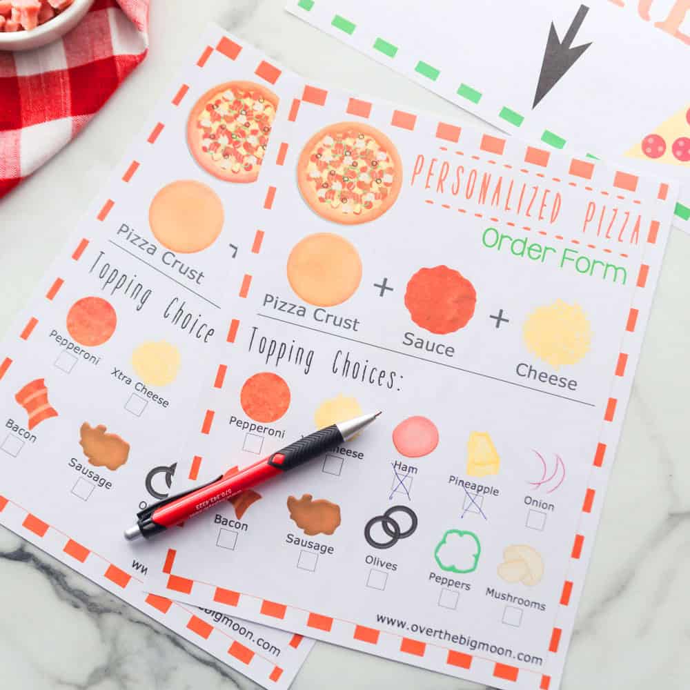 Printable Pizza Order Forms Printable Word Searches