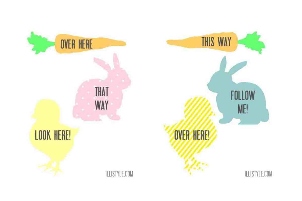 Free Printable Easter Egg Hunt Signs FREE PRINTABLE