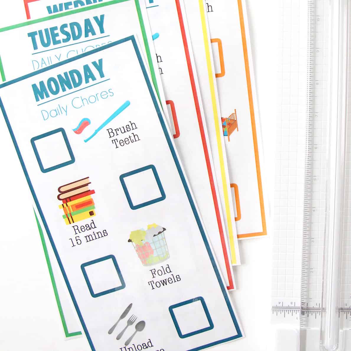 Kids Chore Chart Printable with Pictures - This Chart Really Works!